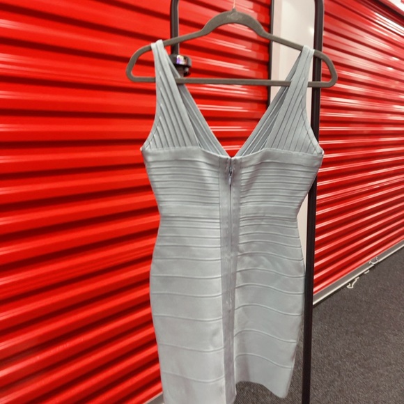 Herve Leger light blue bandage dress 100% AUTHENTIC!! - Picture 3 of 5